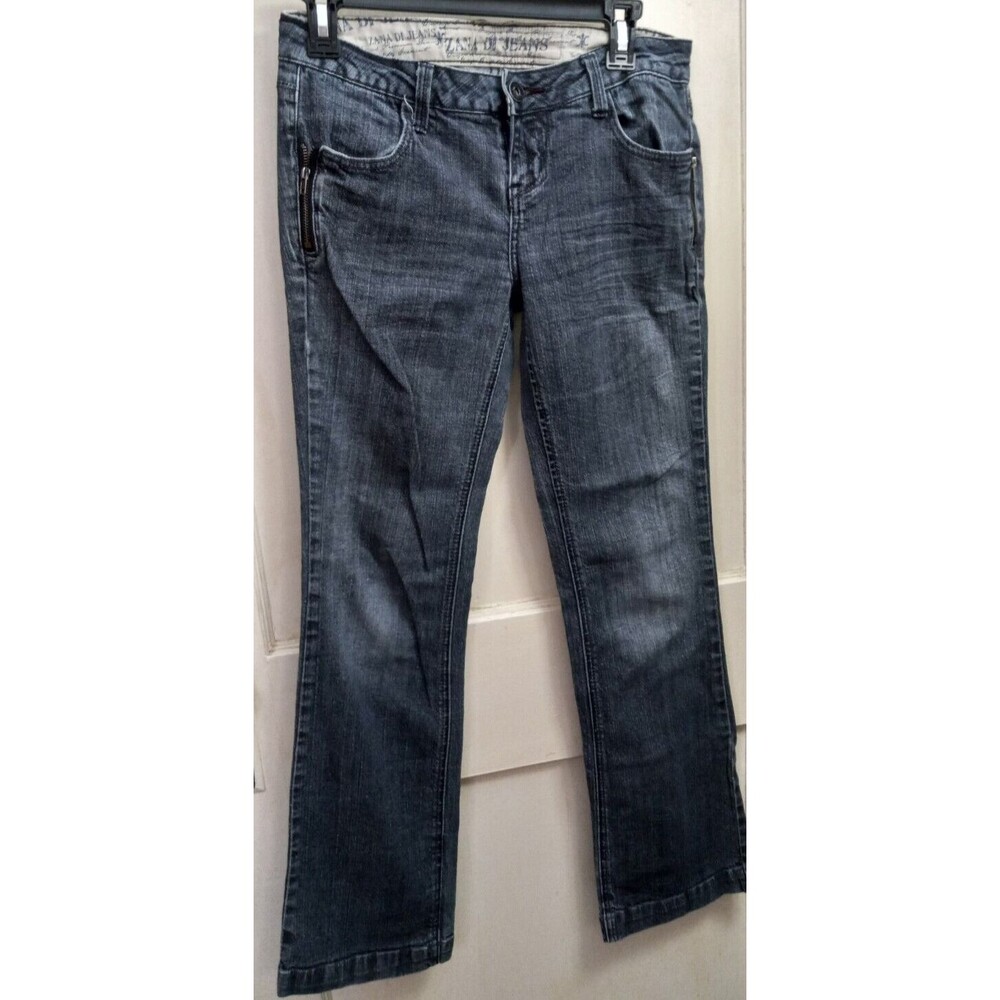 Women's Zana Di Low Rise Denim Jeans Size 9 Waist 30" Zipper Pockets